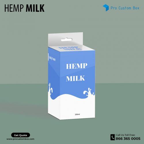 Custom Hemp Milk Packaging Boxes - ProCustomBox