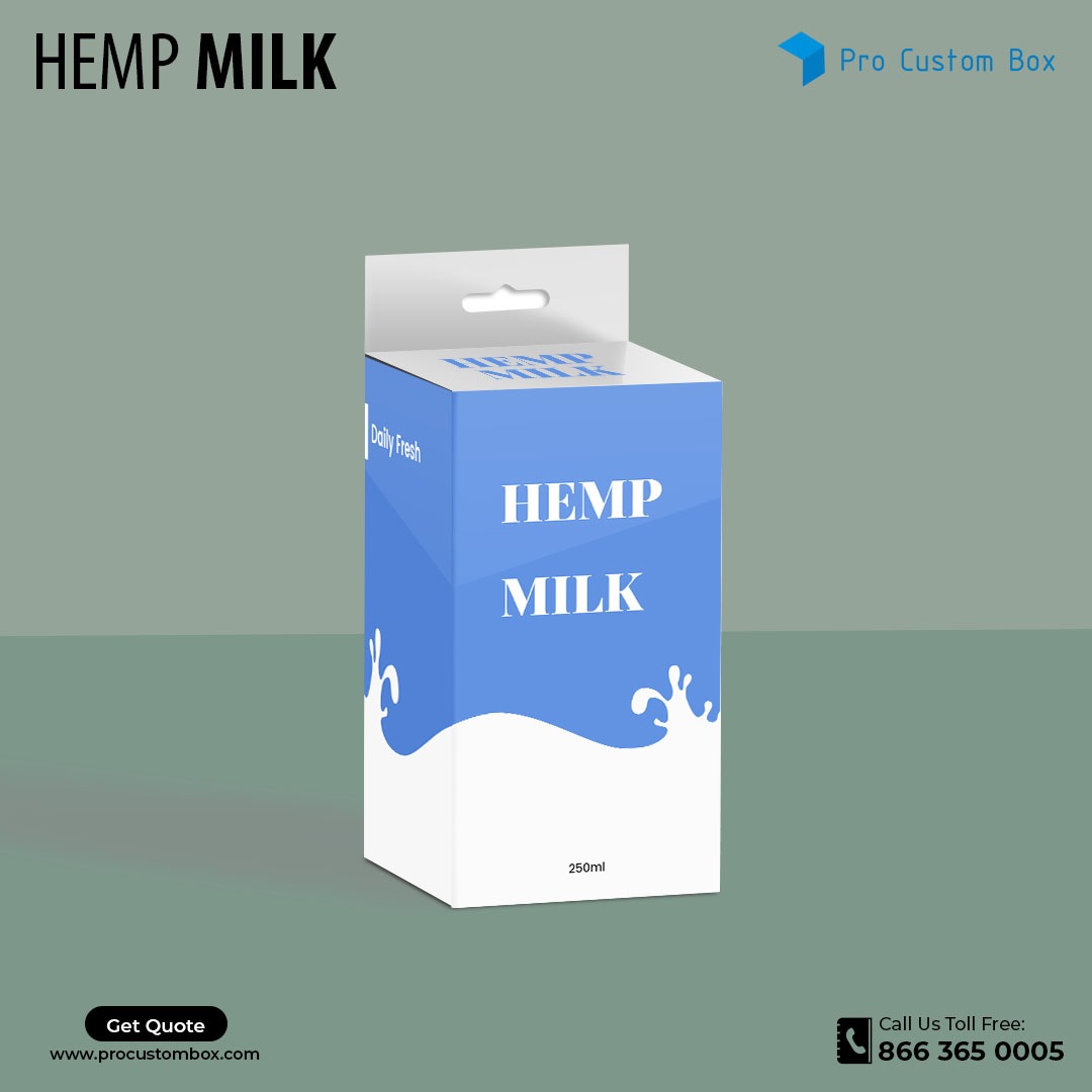 Custom Hemp Milk Packaging Boxes - ProCustomBox